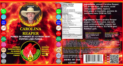 Hurricane Carolina Reaper. Pepper Lime Puree. Extreme. image 3