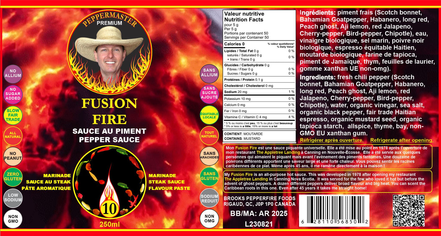 Fusion Fire Pepper Sauce