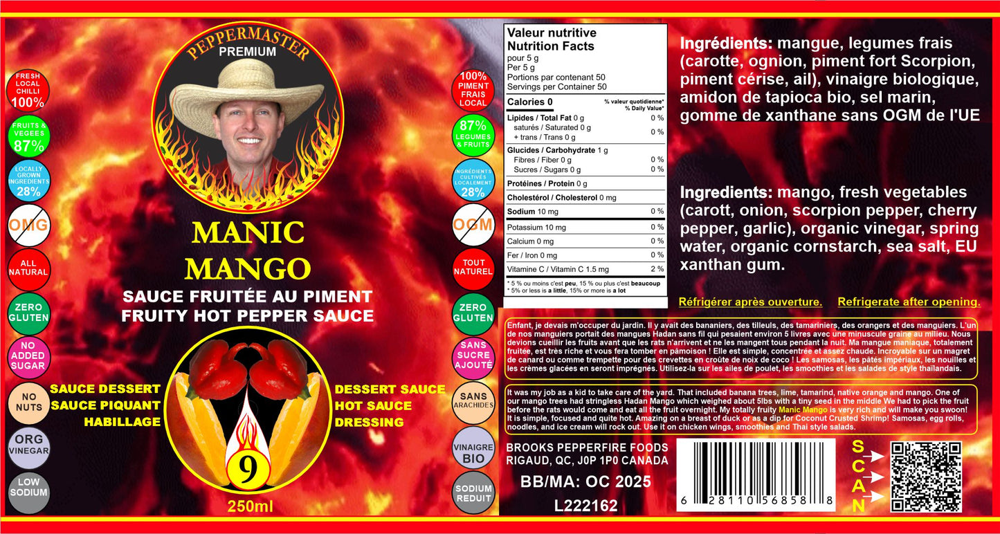 Manic Mango Hot Sauce