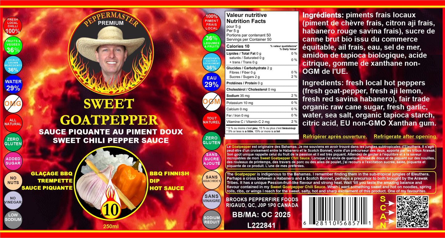 Sweet Goat Pepper Chili Sauce | Peppermaster