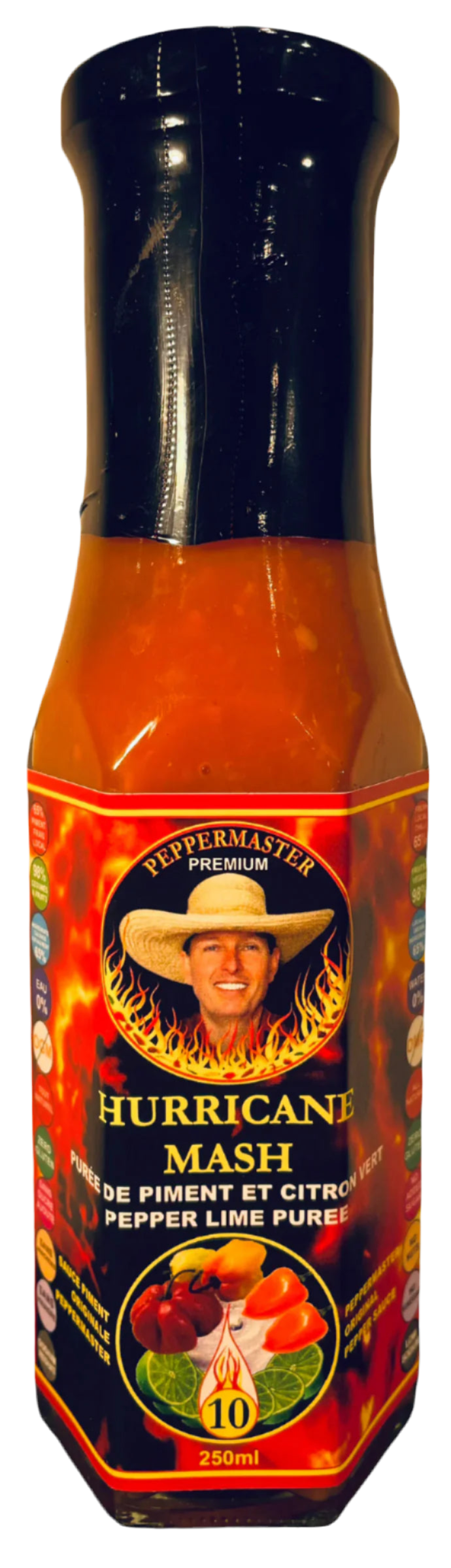 Hurricane Mash | Fresh Chili Peppers & Zesty Lime Heat | Peppermaster