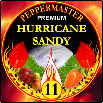 Hurricane Sandy. Hurricane Mash plus Red Savina Habanero.