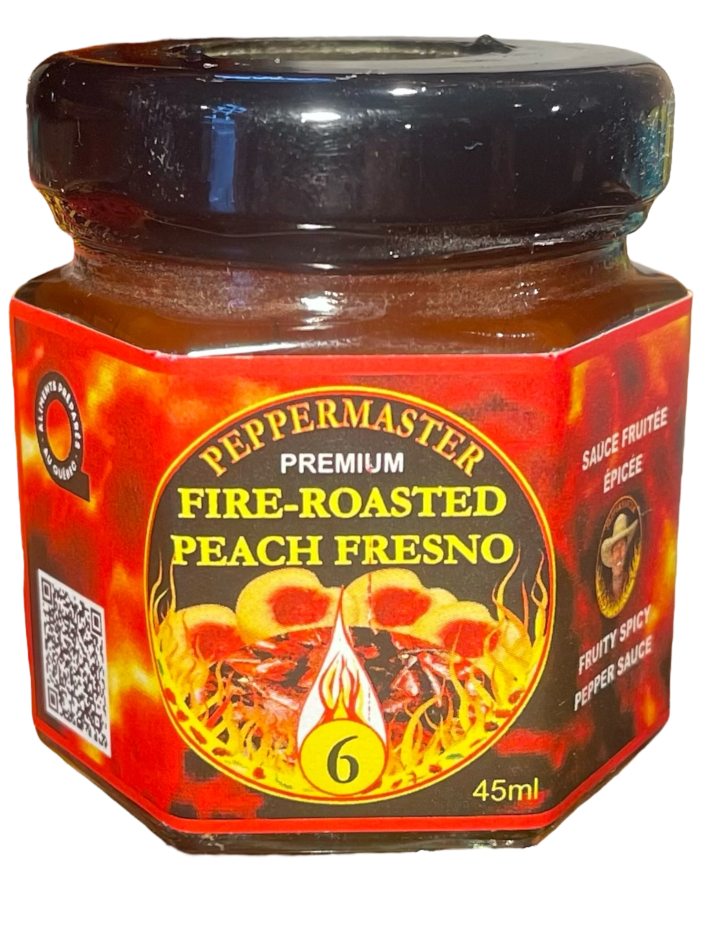 Fire-Roasted Peach Fresno  BBQ Dipping Sauce